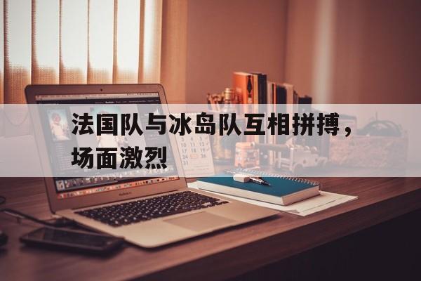 法国队与冰岛队互相拼搏，场面激烈